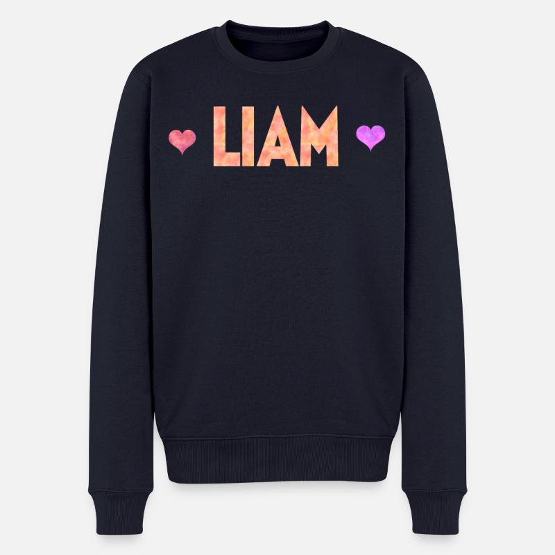 Liam - Männer Premium Bio Pullover - Navy