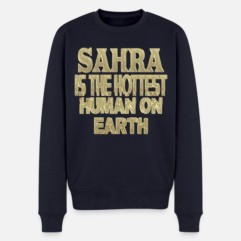 Sahra - Männer Premium Bio Pullover - Navy