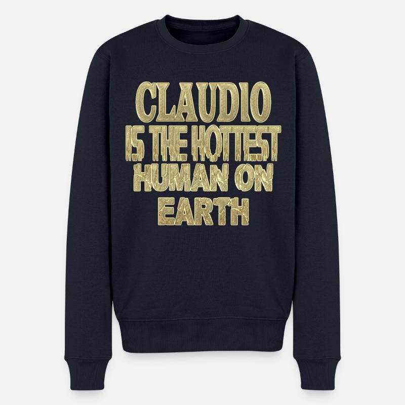 Claudio - Männer Premium Bio Pullover - Navy