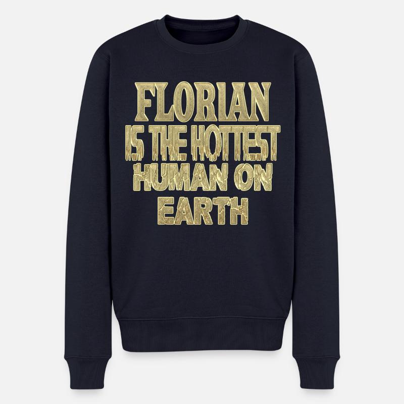 Florian - Männer Premium Bio Pullover - Navy