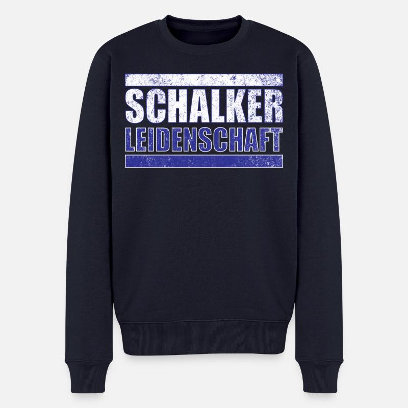 Schalker Leidenschaft - Männer Premium Bio Pullover - Navy