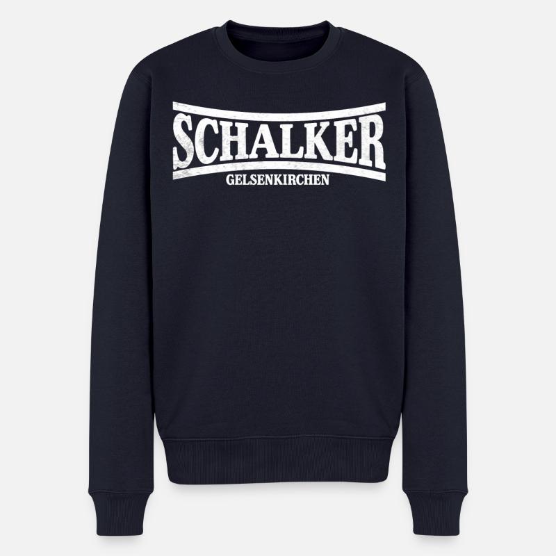Schalker Gelsenkirchen - Männer Premium Bio Pullover - Navy