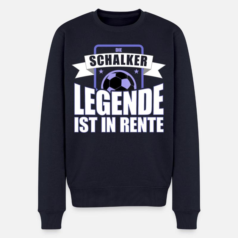 Die Schalker Legende ist in Rente | Schalke Spruch - Männer Premium Bio Pullover - Navy