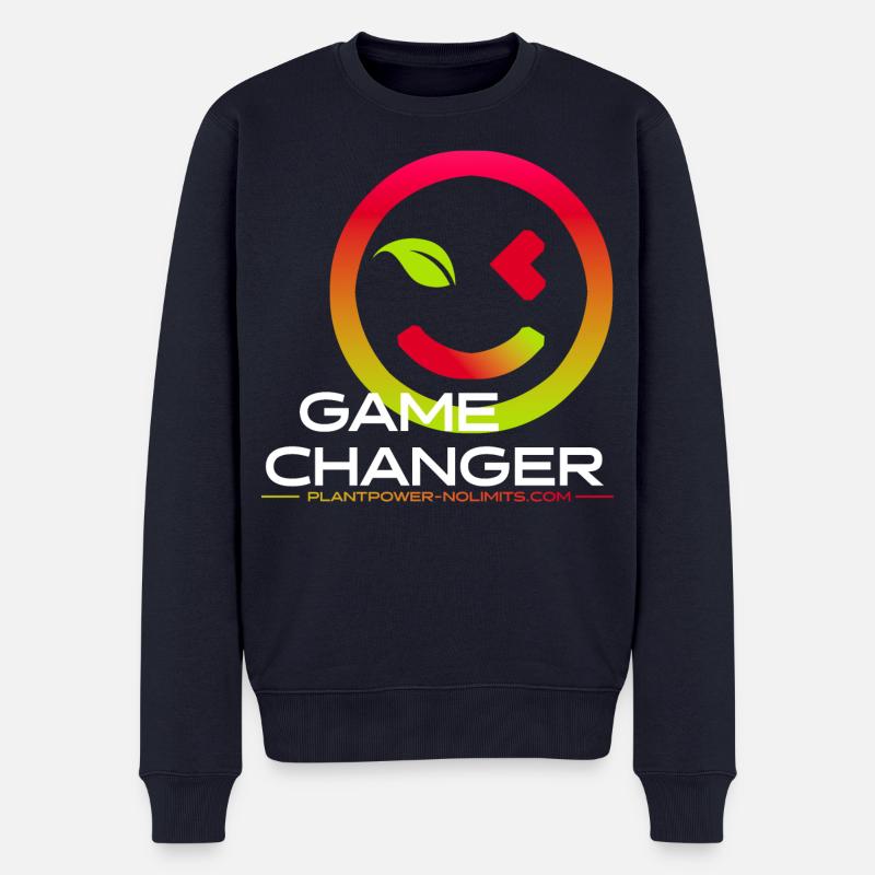 GAME CHANGER | Plant Power - No Limits - Männer Premium Bio Pullover - Navy