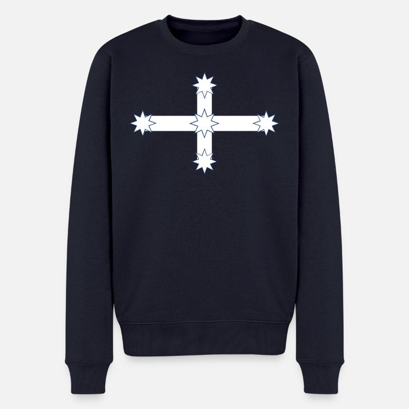 Drapeau australien Eureka - Pull Premium bio Homme - bleu marine