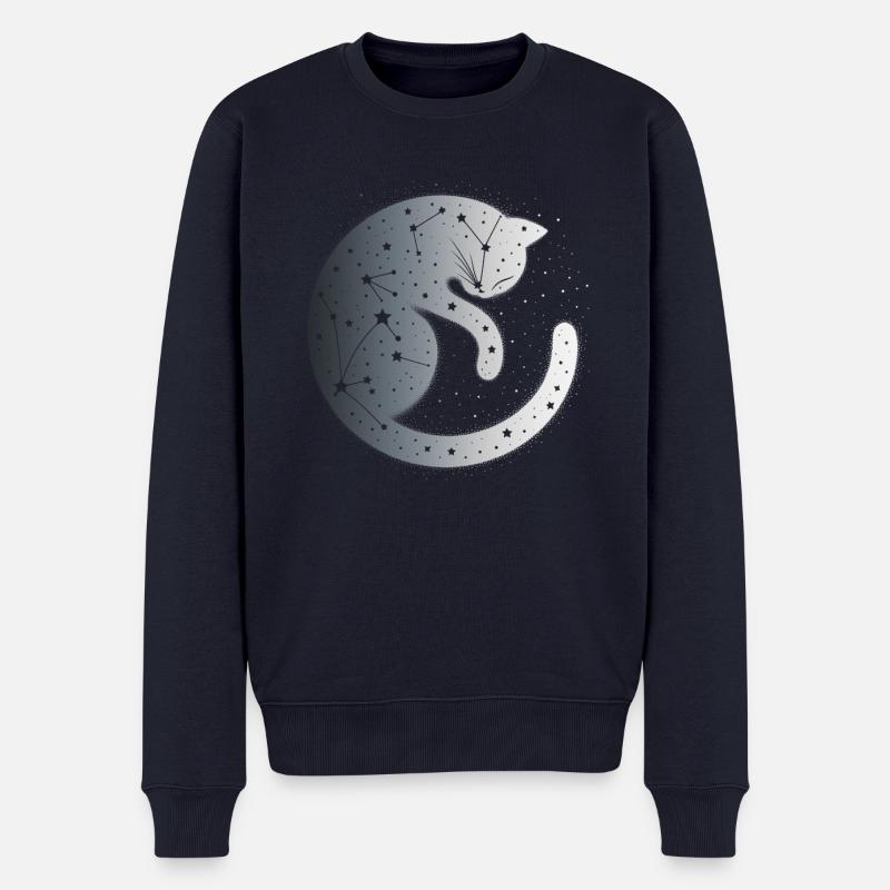 Stille - Männer Premium Bio Pullover - Navy