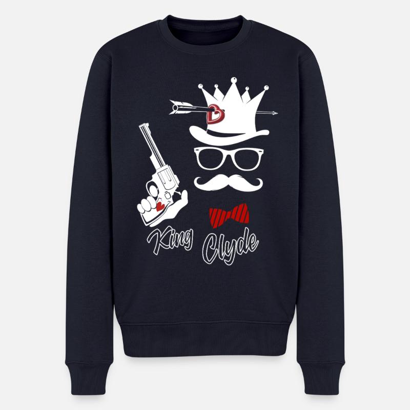 verliebt - Männer Premium Bio Pullover - Navy