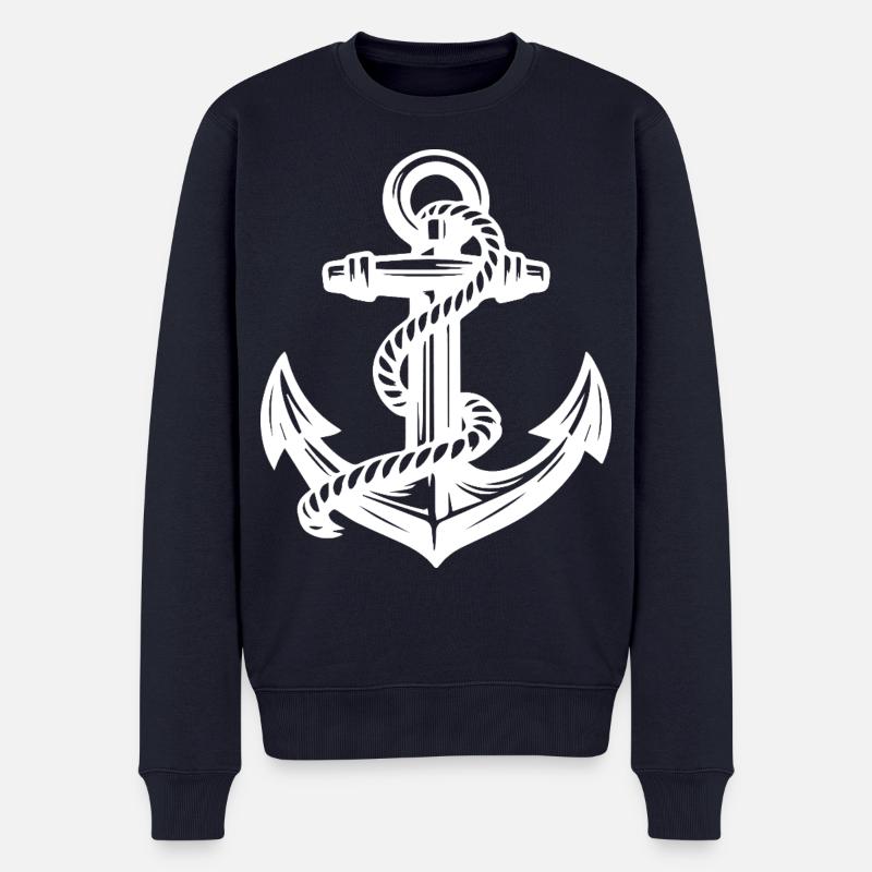 Ancre - Pull Premium bio Homme - bleu marine
