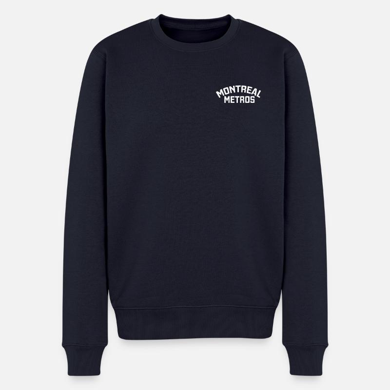 Montrealer Metropolen - Männer Premium Bio Pullover - Navy