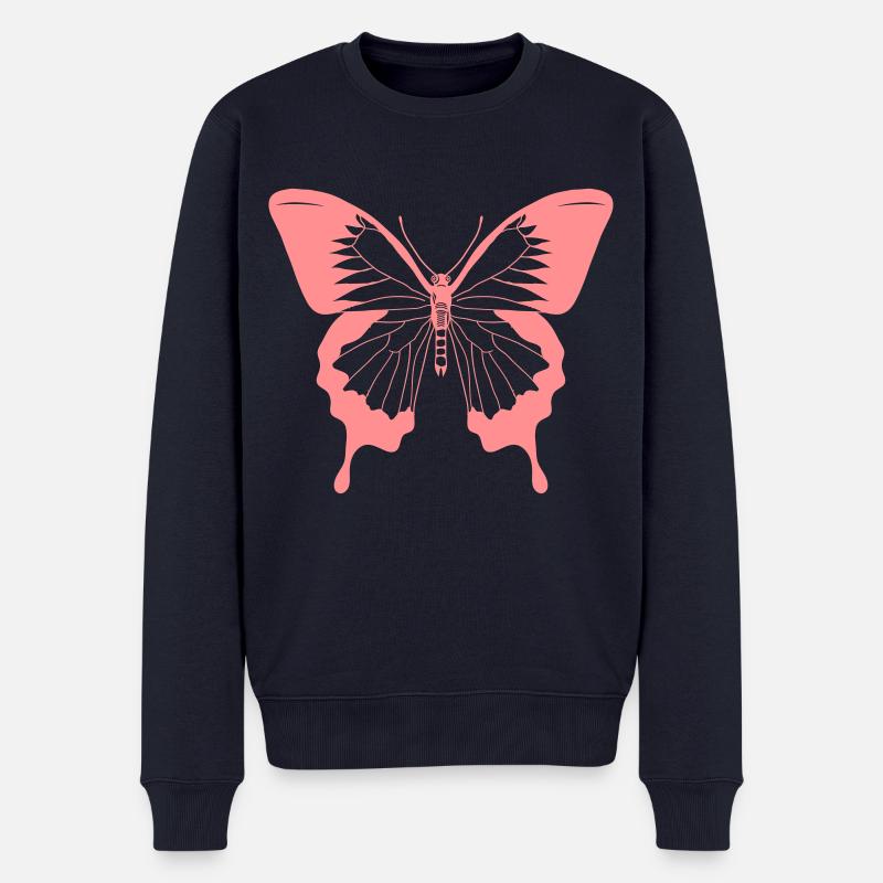 Butterfly - Pull Premium bio Homme - bleu marine
