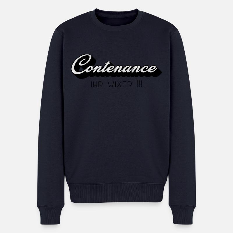Contenance - Männer Premium Bio Pullover - Navy