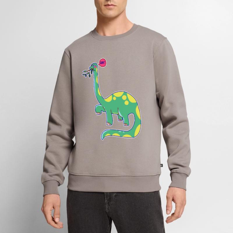 Dinosaurier hat schlechte Laune Männer Premium Bio Pullover