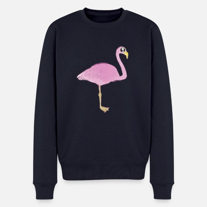 flamingo - Pull Premium bio Homme - bleu marine