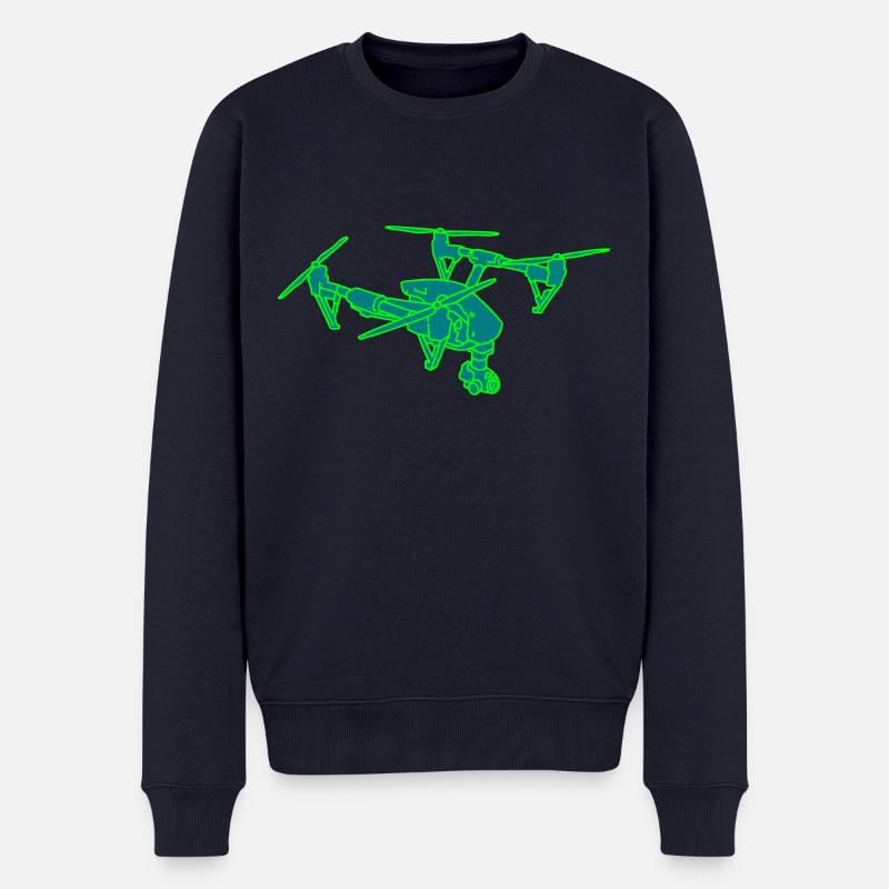 Drone (UAS) 2 - Pull Premium bio Homme - bleu marine