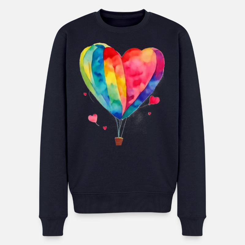 fly away - Männer Premium Bio Pullover - Navy