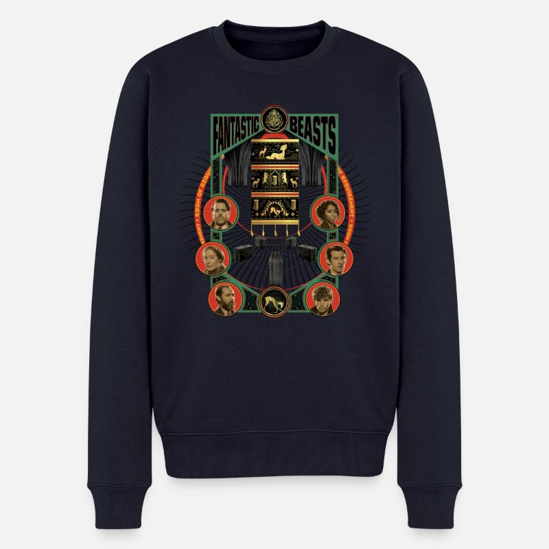 Phantastische Tierwesen 3 Mitstreiter - Männer Premium Bio Pullover - Navy