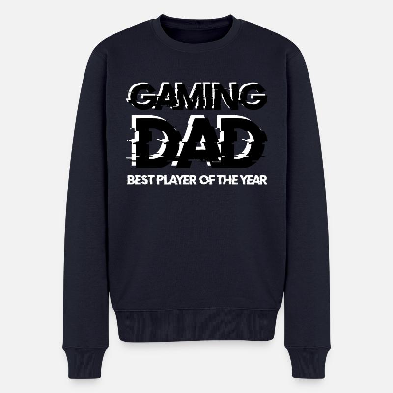 Gaming DAD Idee Geschenk w - Männer Premium Bio Pullover - Navy