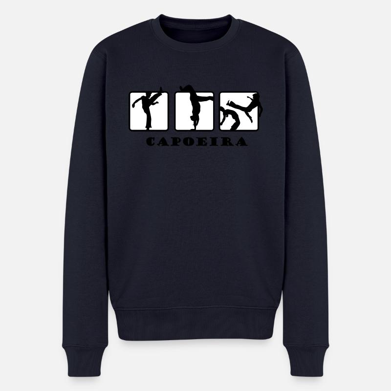 Capoeira Zebratanz - Männer Premium Bio Pullover - Navy
