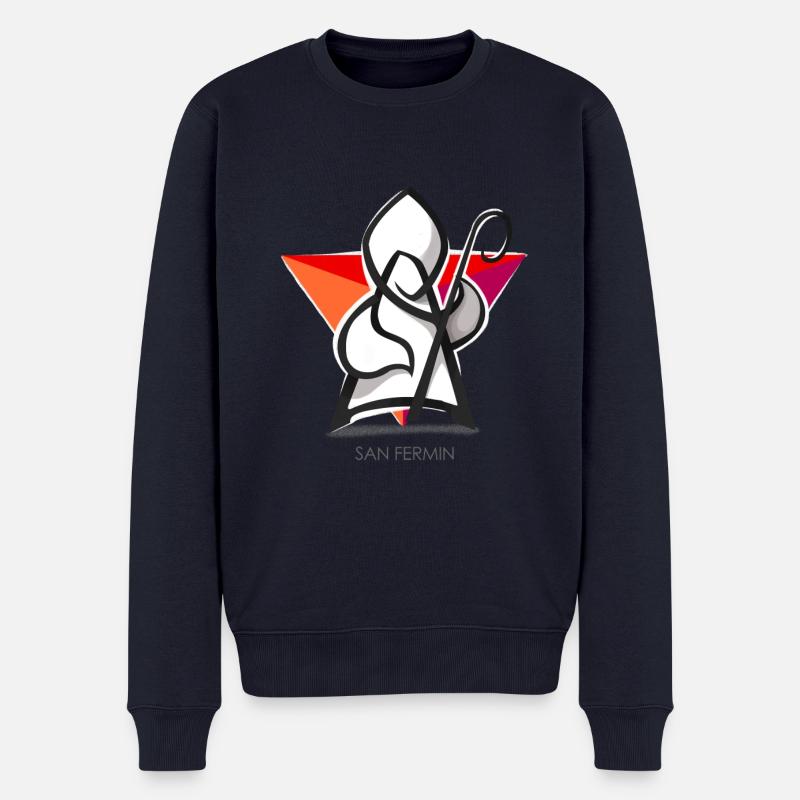 sanfermin2 - Männer Premium Bio Pullover - Navy