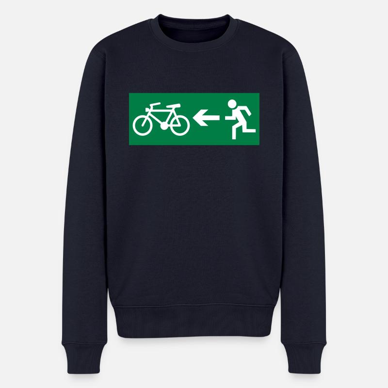Radsport - Männer Premium Bio Pullover - Navy