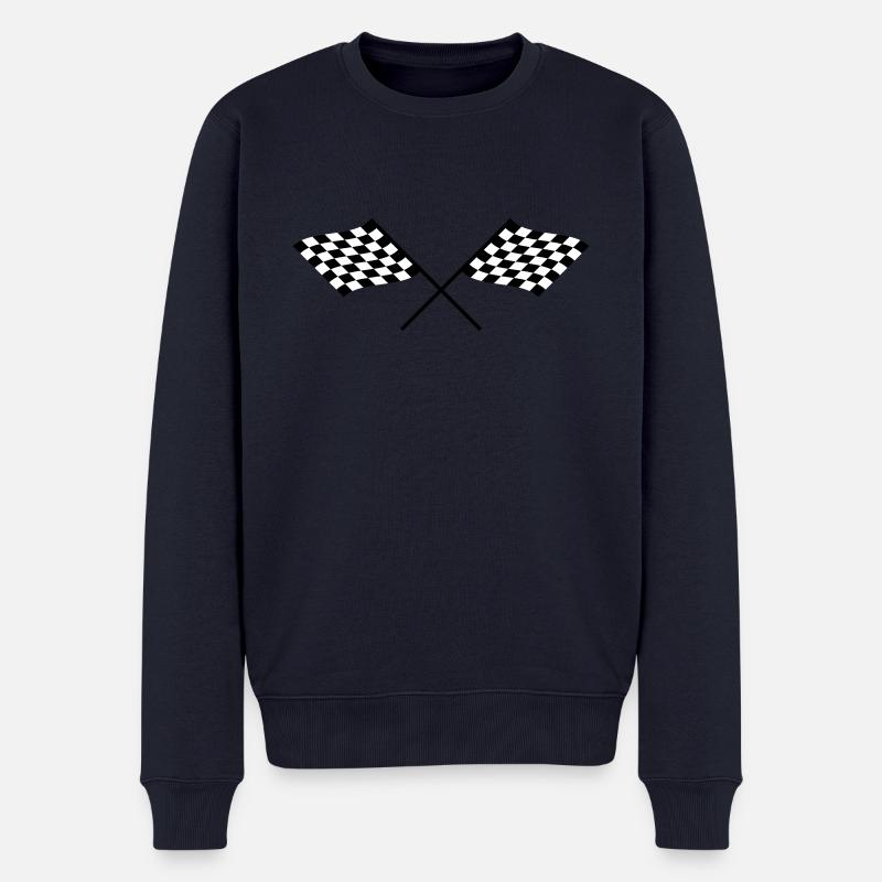 RACEFLAG - Männer Premium Bio Pullover - Navy