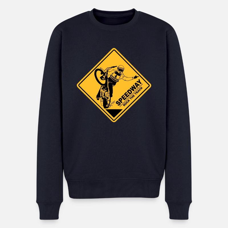 Speedway - Männer Premium Bio Pullover - Navy