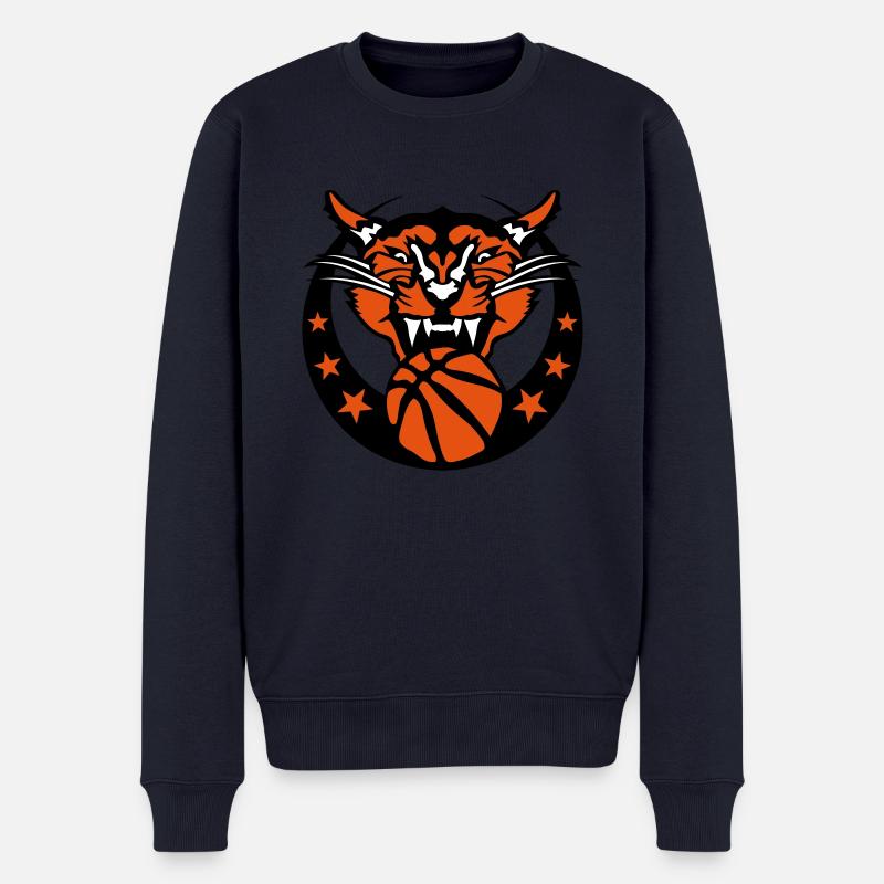 basketball cougar logo sport8 - Pull Premium bio Homme - bleu marine