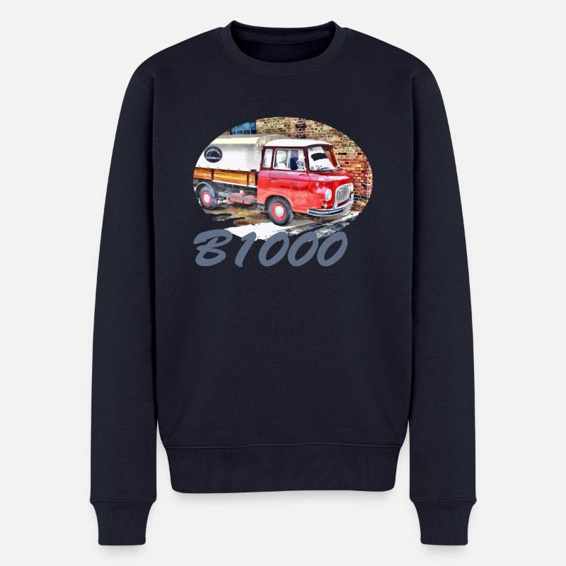 B1000 Pritsche Barkas - Männer Premium Bio Pullover - Navy