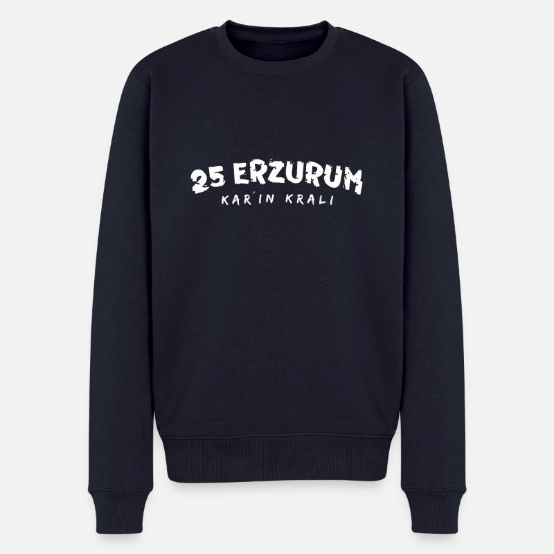 25 Erzurum - Männer Premium Bio Pullover - Navy