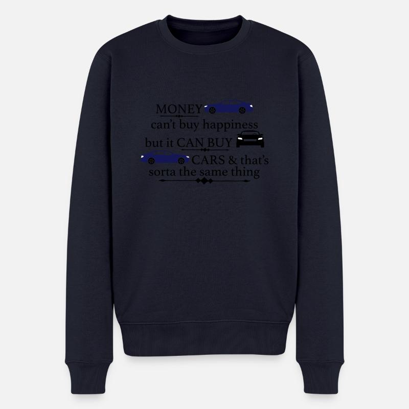 Auto - Männer Premium Bio Pullover - Navy