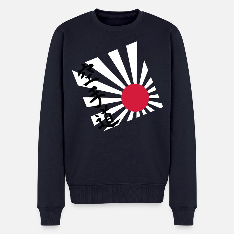 Karate do - Männer Premium Bio Pullover - Navy