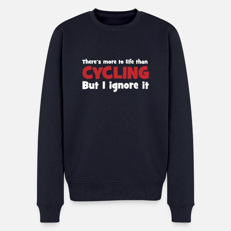 Radsport - Männer Premium Bio Pullover - Navy