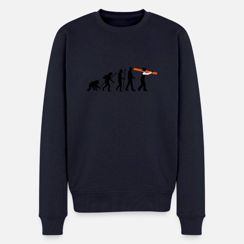 evolution_zimmermann_09_2016_b_3c - Männer Premium Bio Pullover - Navy