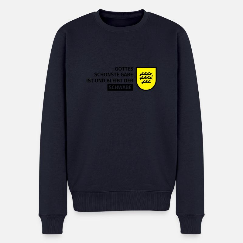 Gottes schönste Gabe ist und bleibt der Schwabe - Männer Premium Bio Pullover - Navy