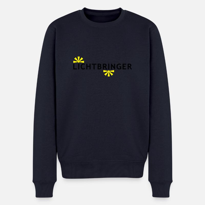 LICHTBRINGER - Männer Premium Bio Pullover - Navy