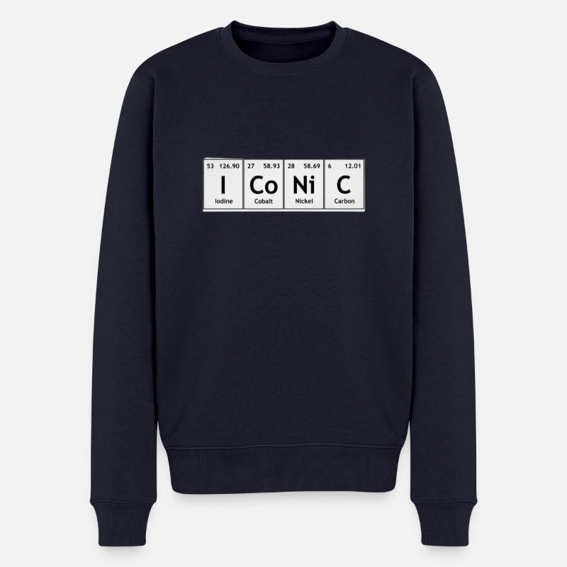 Ikonische chemische Formel - Männer Premium Bio Pullover - Navy
