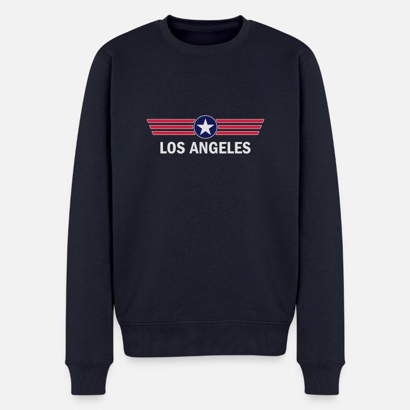 Los Angeles - Pull Premium bio Homme - bleu marine