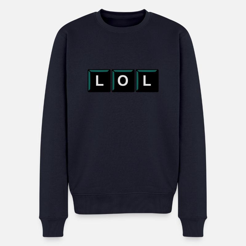 Lol - Männer Premium Bio Pullover - Navy