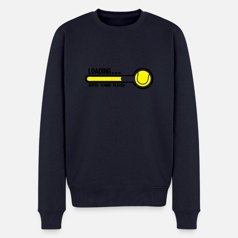 Tennis-Superlade Spieler1 - Männer Premium Bio Pullover - Navy