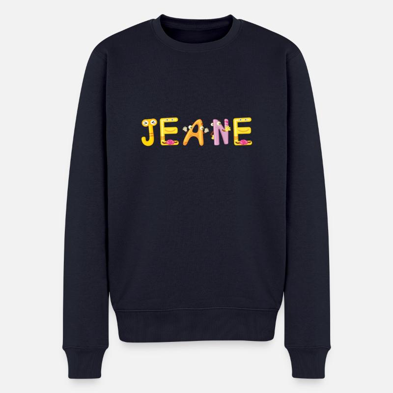 Jeane - Männer Premium Bio Pullover - Navy