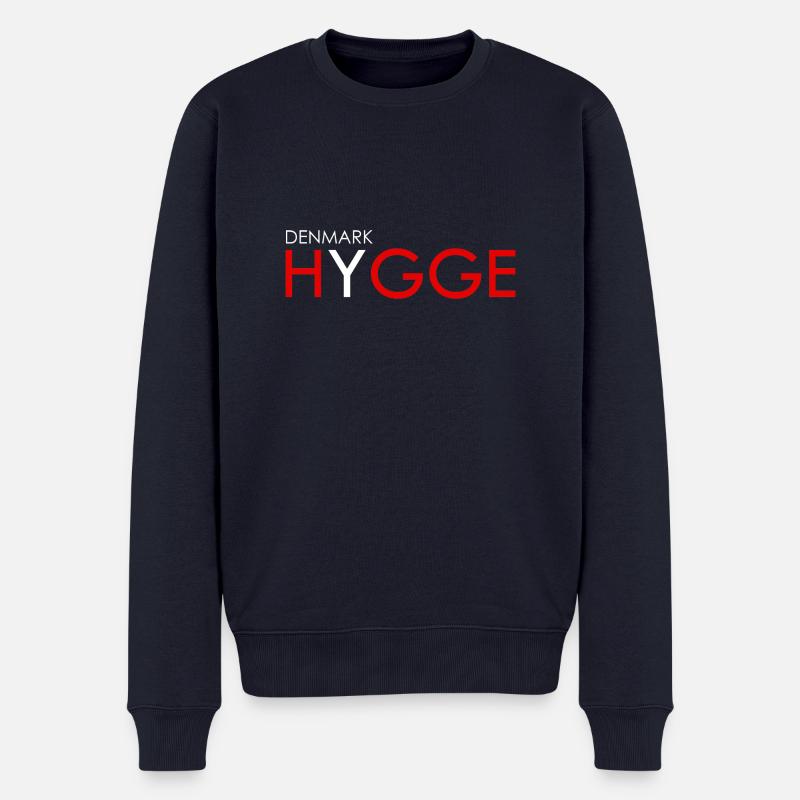 denmark hygge - Männer Premium Bio Pullover - Navy