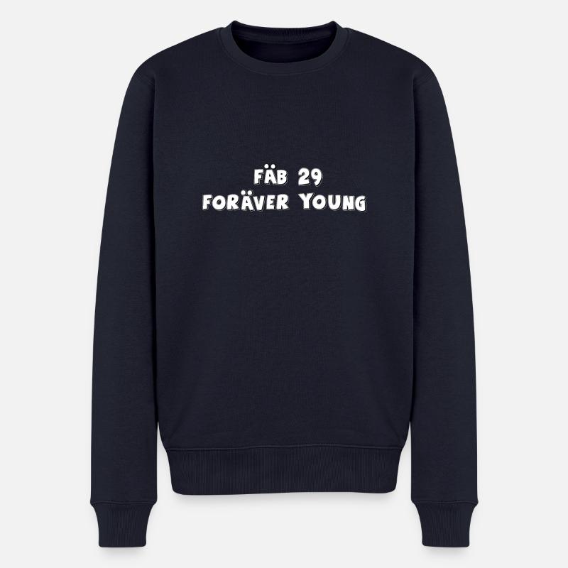 Geboren am 29 Februar - Männer Premium Bio Pullover - Navy