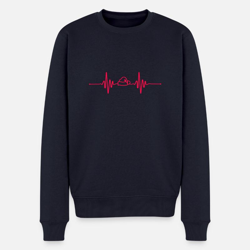 Beat Weihnachten - Männer Premium Bio Pullover - Navy