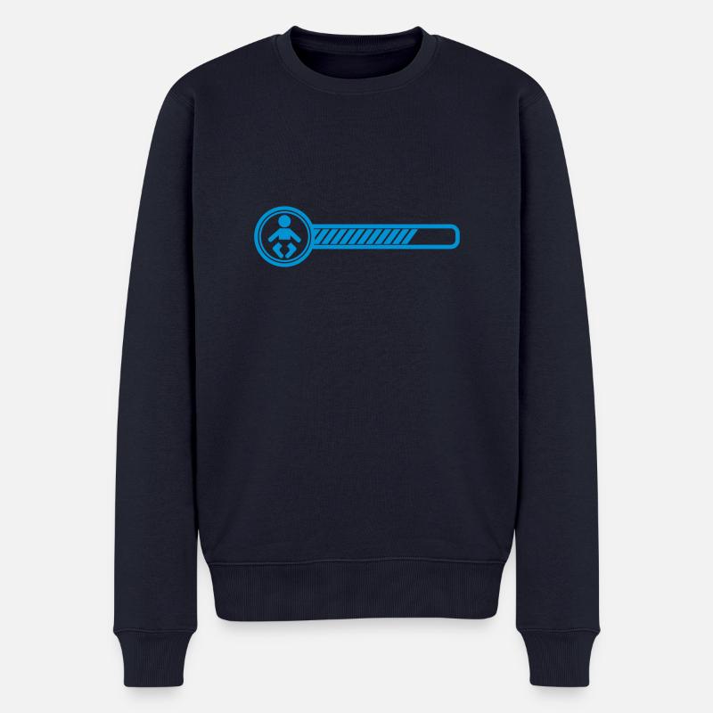 baby loading - Männer Premium Bio Pullover - Navy