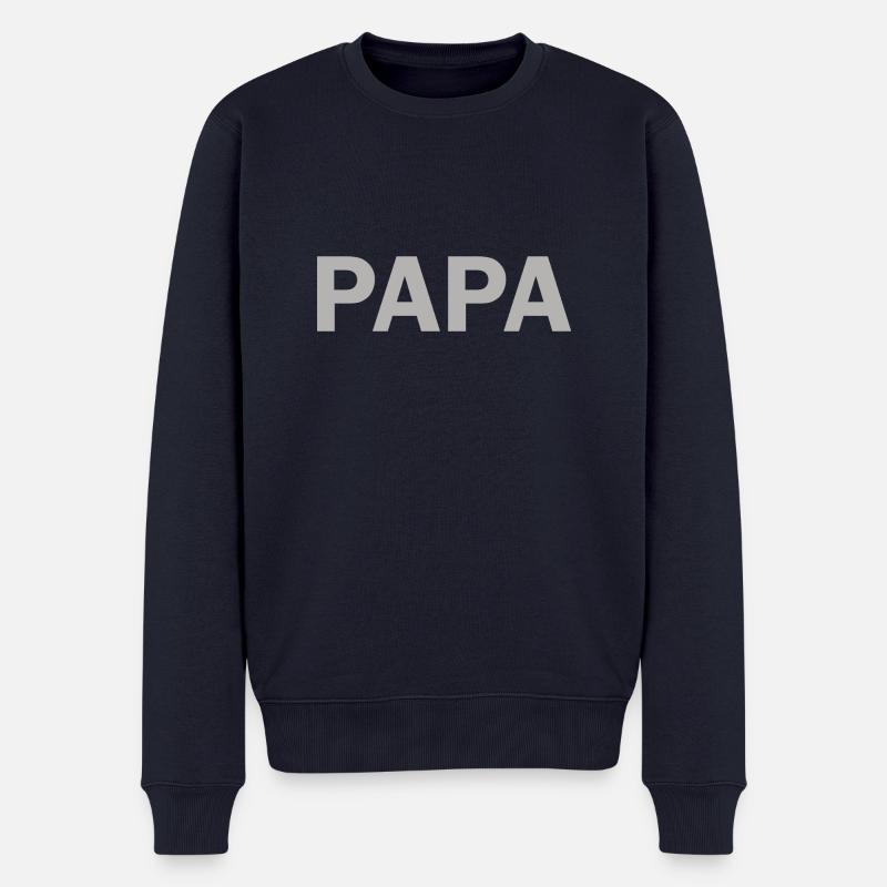 PAPA - Männer Premium Bio Pullover - Navy