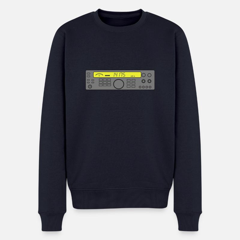 Funkgerät - Männer Premium Bio Pullover - Navy