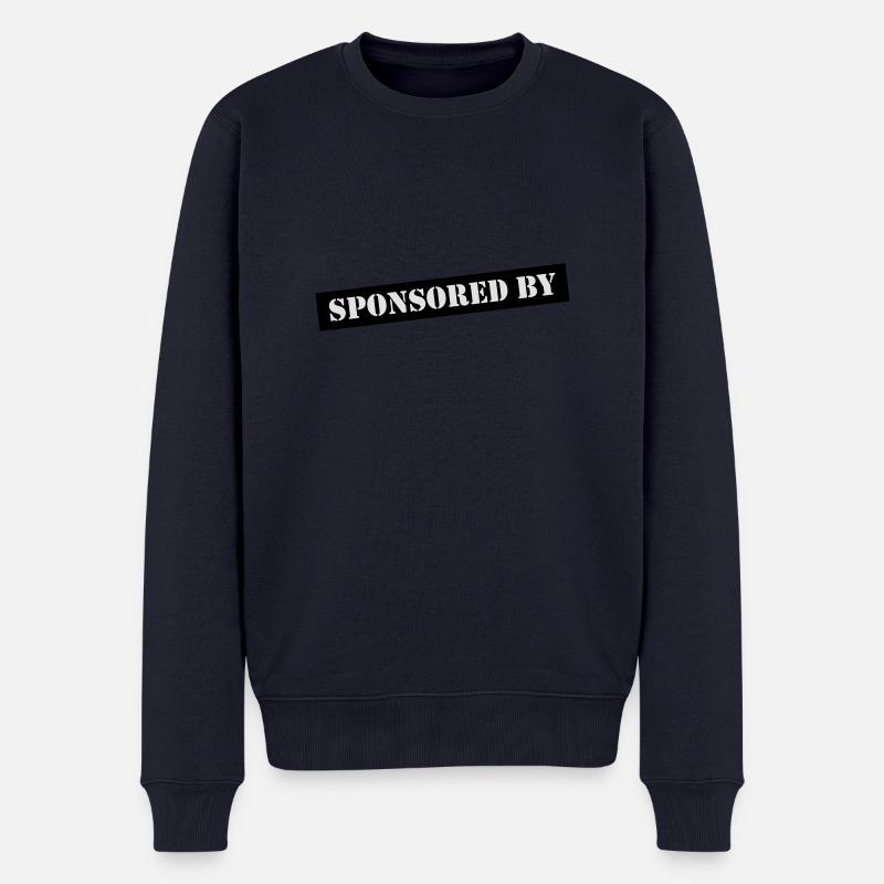 Sponsored by Who? - Männer Premium Bio Pullover - Navy