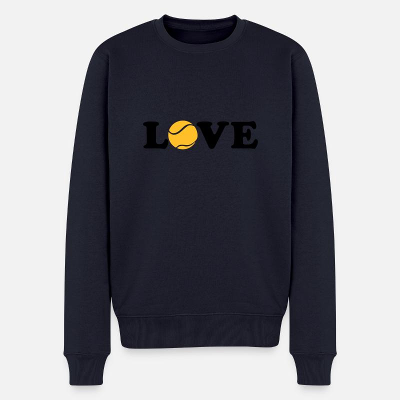Tennis - Männer Premium Bio Pullover - Navy