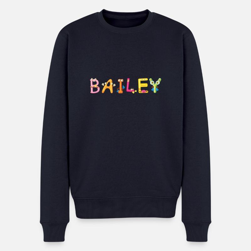 Bailey - Männer Premium Bio Pullover - Navy