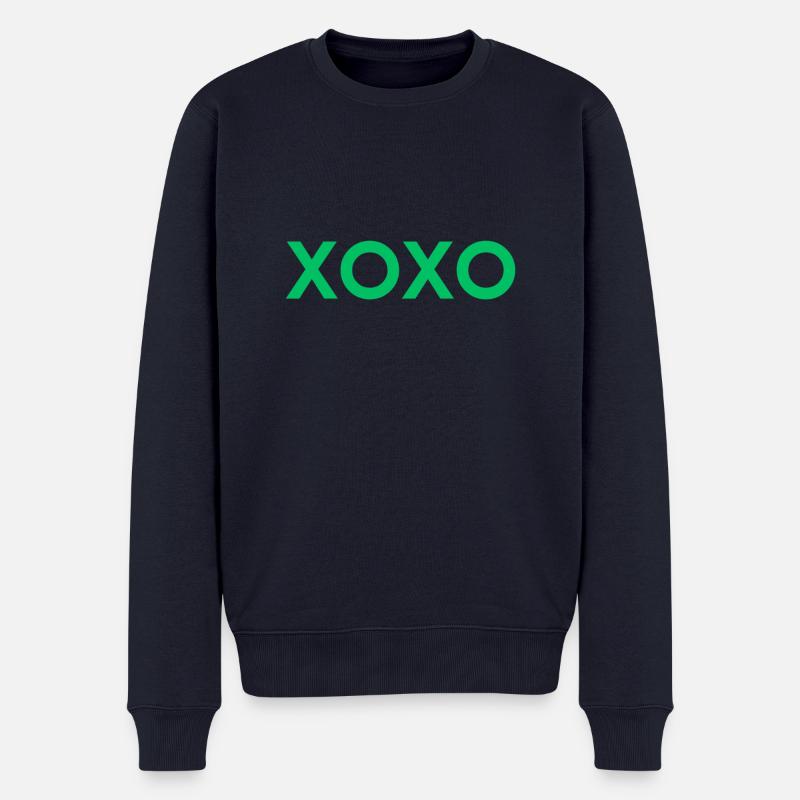 XOXO - Männer Premium Bio Pullover - Navy